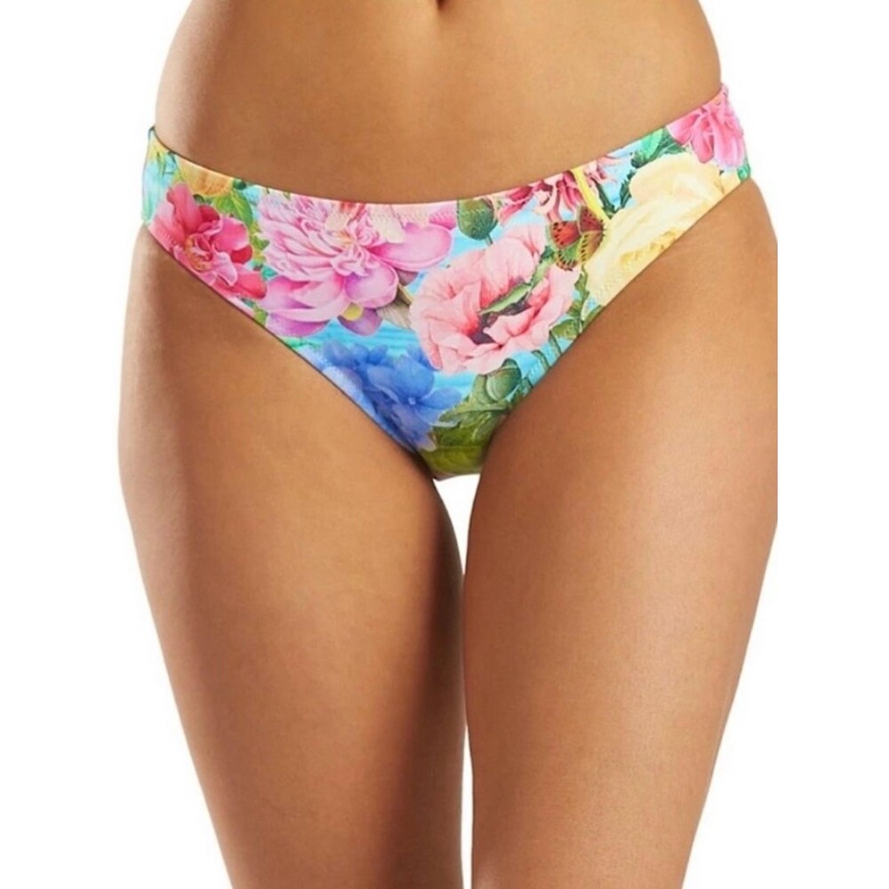 Johnny Was Floral Multicolor Bikini Bottoms Hipster Bottom Style